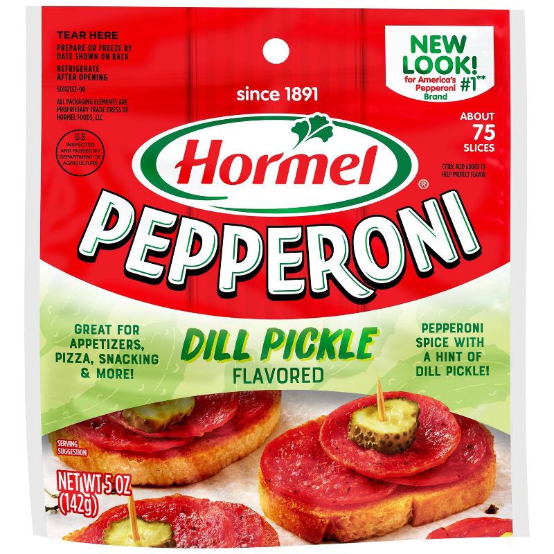 slide 1 of 4, Hormel Dill Pickle Pepperoni - 5oz, 5 oz