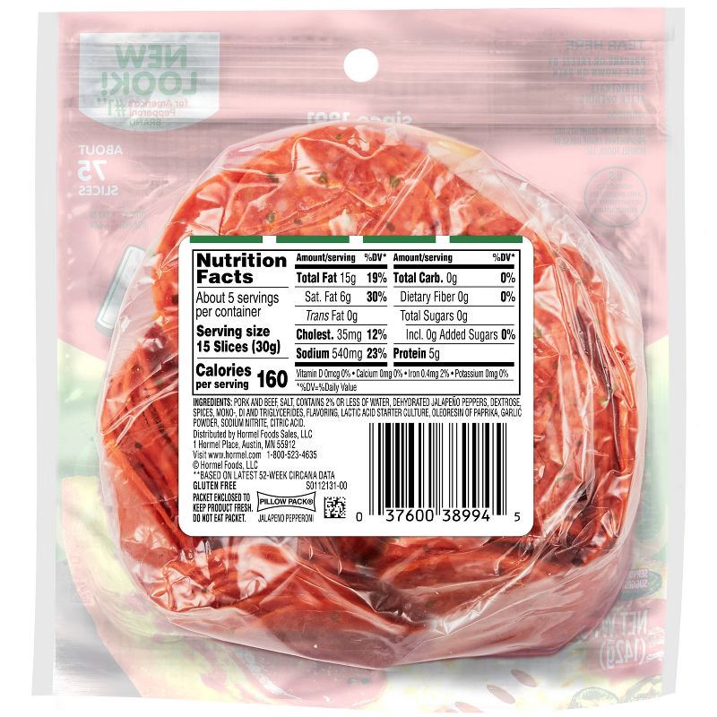 slide 3 of 4, Hormel Jalapeno Pepperoni - 5oz, 5 oz