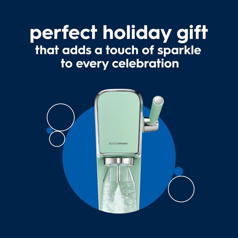slide 2 of 8, SodaStream Art Sparkling Water Maker with CO2 and Carbonating Bottle Mint, 1 ct