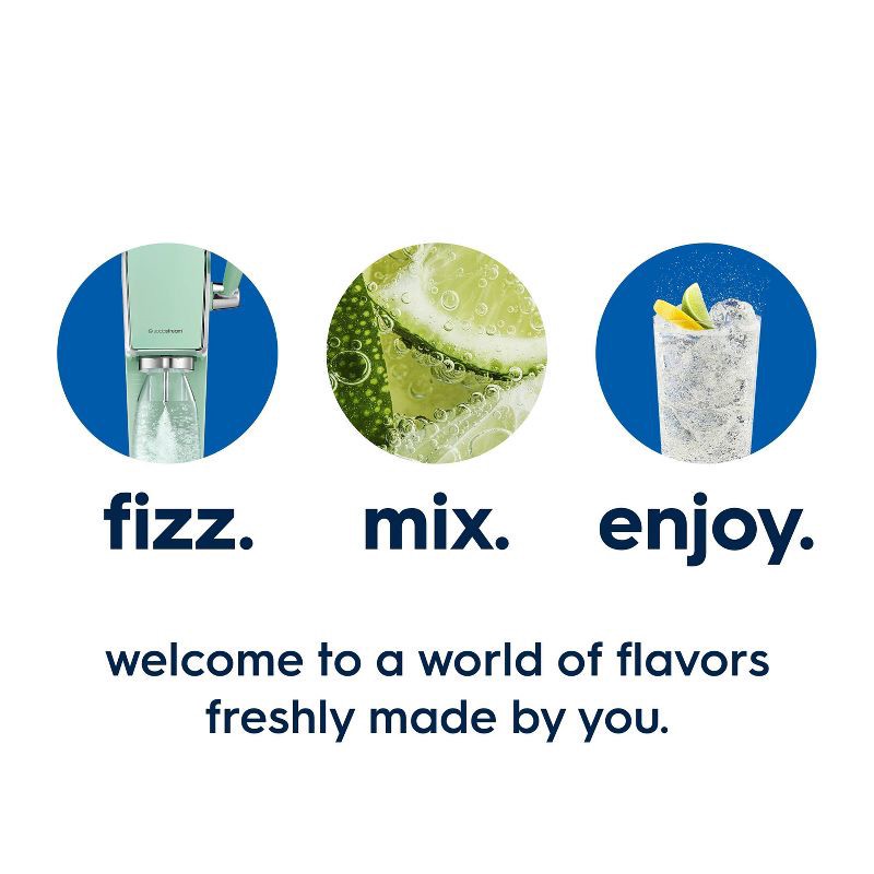 slide 7 of 8, SodaStream Art Sparkling Water Maker with CO2 and Carbonating Bottle Mint, 1 ct
