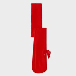 Toddler Girls' Christmas Bow Fashion Tights - Cat & Jack™ Red 2T-3T