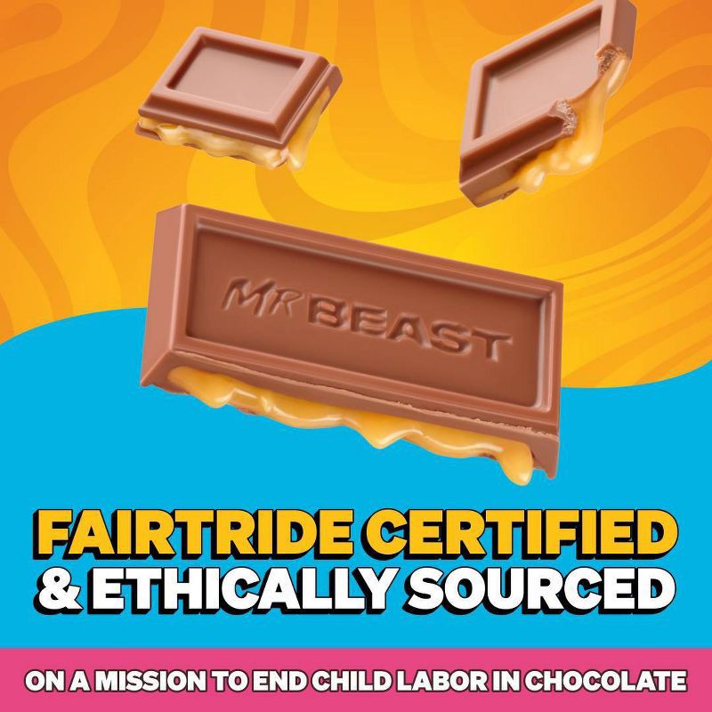 slide 4 of 6, Feastables Caramel Chocolate Bar - 60g, 60 gram