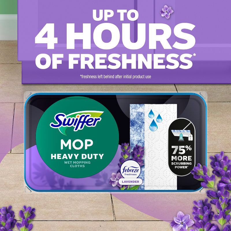 slide 14 of 16, Swiffer Unscented Sweep + Mop Deluxe Floor Cleaners - Wicked Pink, 1 ct