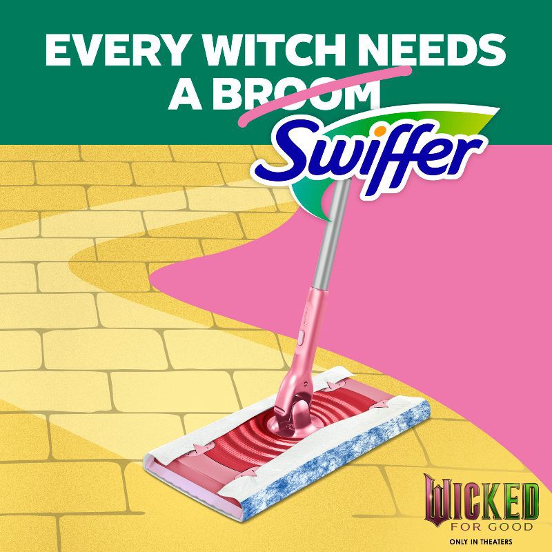 slide 5 of 16, Swiffer Unscented Sweep + Mop Deluxe Floor Cleaners - Wicked Pink, 1 ct