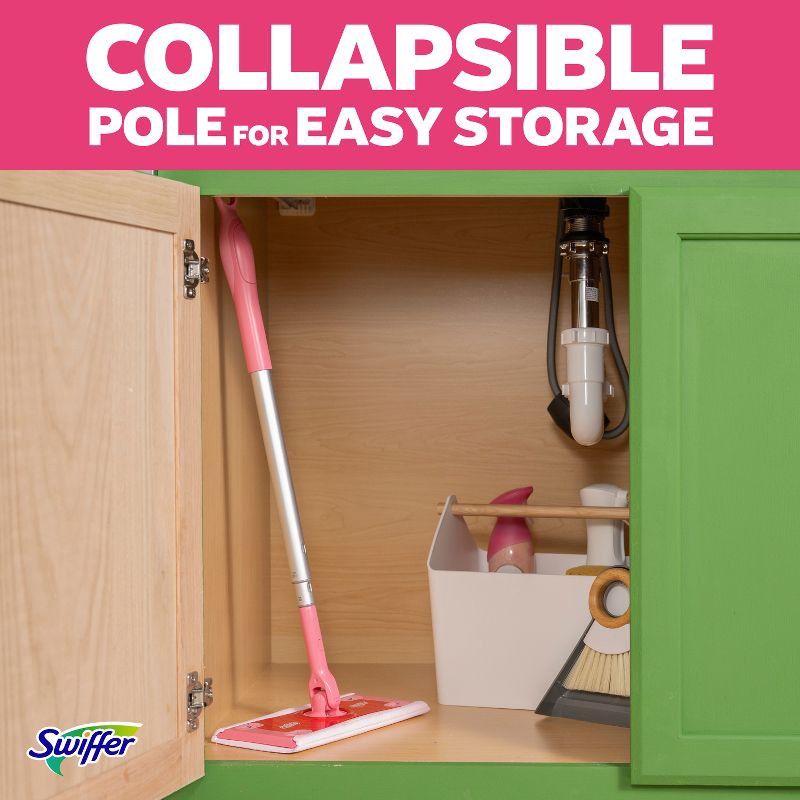 slide 7 of 16, Swiffer Unscented Sweep + Mop Deluxe Floor Cleaners - Wicked Pink, 1 ct