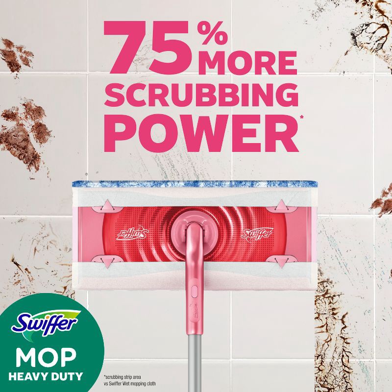 slide 11 of 16, Swiffer Unscented Sweep + Mop Deluxe Floor Cleaners - Wicked Pink, 1 ct