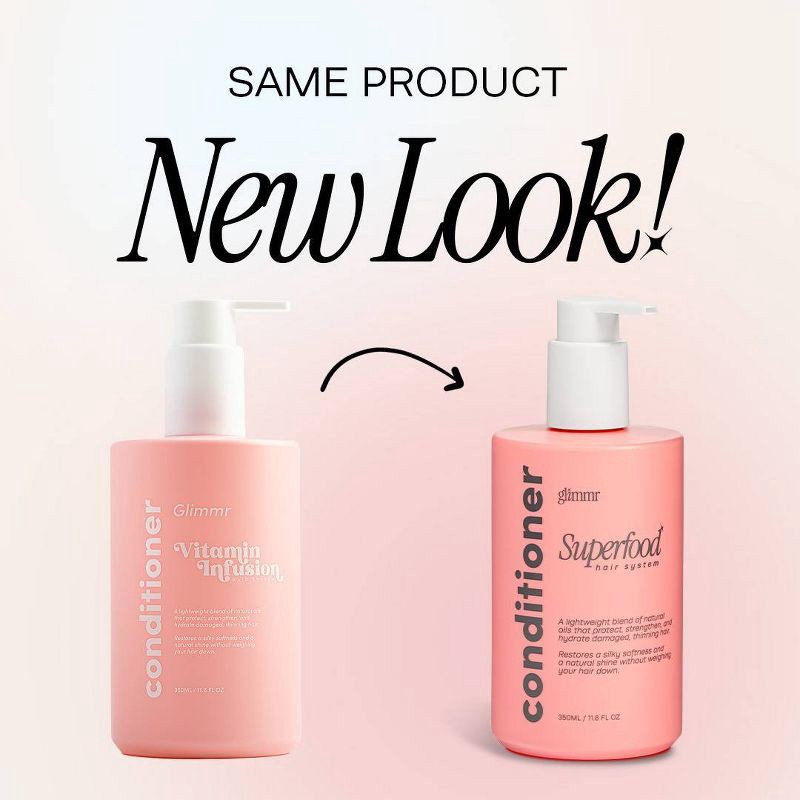 slide 3 of 8, Glimmr Superfood Conditioner - 11.8 fl oz, 11.8 fl oz