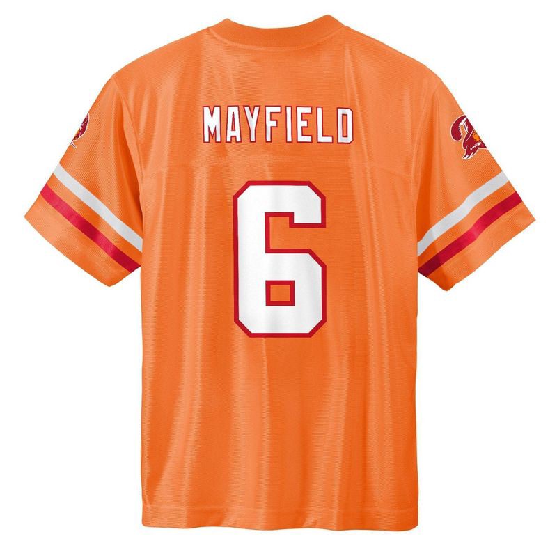 slide 3 of 3, NFL Tampa Bay Buccaneers Baker Mayfield Boys' Legacy Jersey - XS, 1 ct