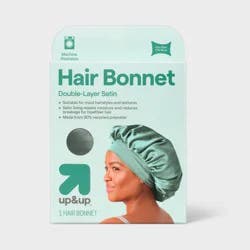 Up&Up Satin Sleep Hair Bonnet with Silicone Grip Lining - up&up™