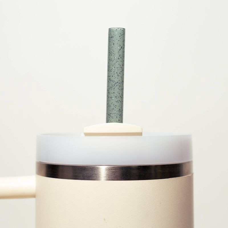 slide 4 of 6, CharCharms 6pk 30oz NYNY Glitter Water Bottle Straws Glitter, 6 ct; 30 oz