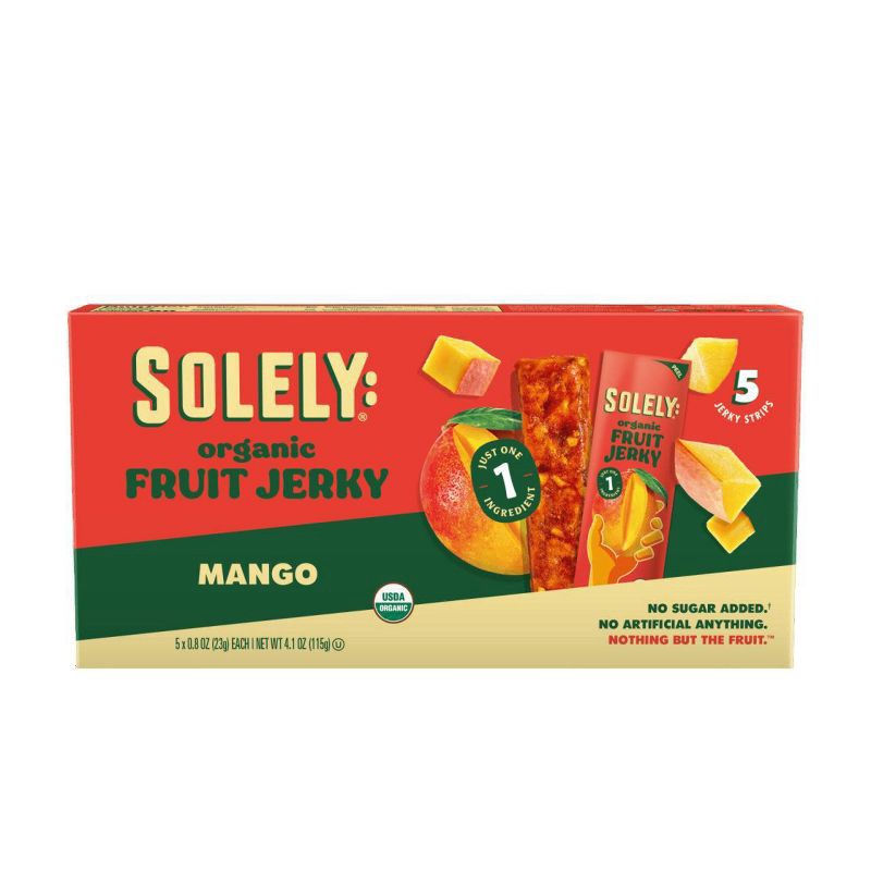 slide 2 of 6, Solely Mango Fruit Snack Jerky - 4.1oz/5ct, 4.1 oz, 5 ct