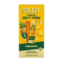Solely Pineapple Fruit Snack Jerky - 4.1oz/5ct
