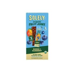 Solely Mango and Blueberry Fruit Snack Jerky - 4.1oz/5ct