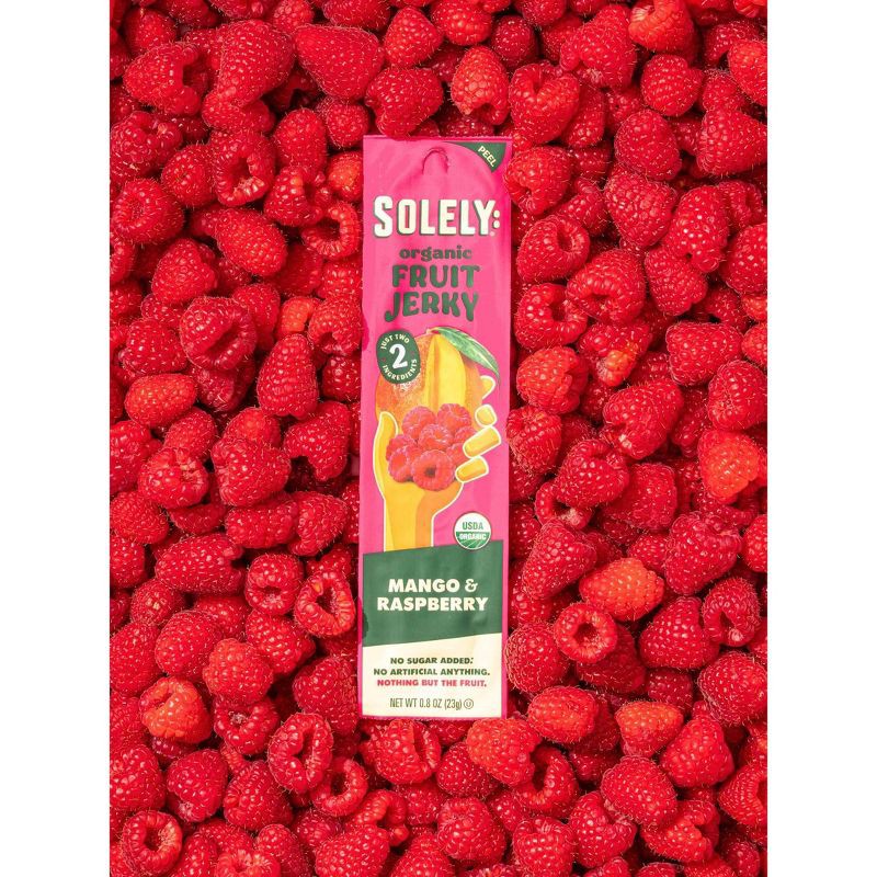 slide 4 of 4, Solely Mango and Raspberry Fruit Snack Jerky - 4.1oz/5ct, 4.1 oz, 5 ct