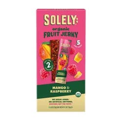 Solely Mango and Raspberry Fruit Snack Jerky - 4.1oz/5ct