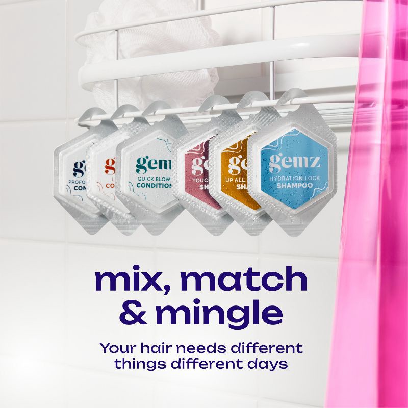 slide 6 of 8, gemz Shampoo & Conditioner Trial Kit - 6ct, 6 ct