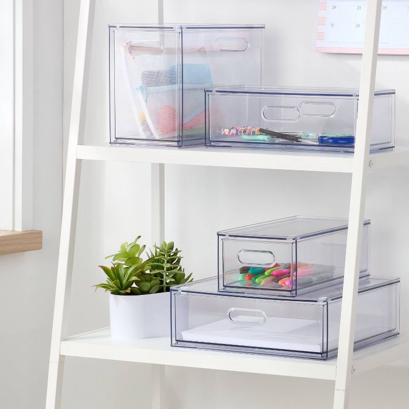 slide 2 of 4, Tall All Purpose Full Depth Drawer Clear - Brightroom™, 1 ct