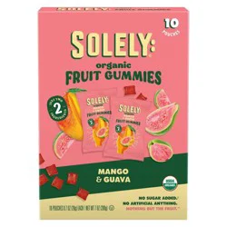 Solely Mango and Guava Fruit Snack Gummies - 7oz/10ct