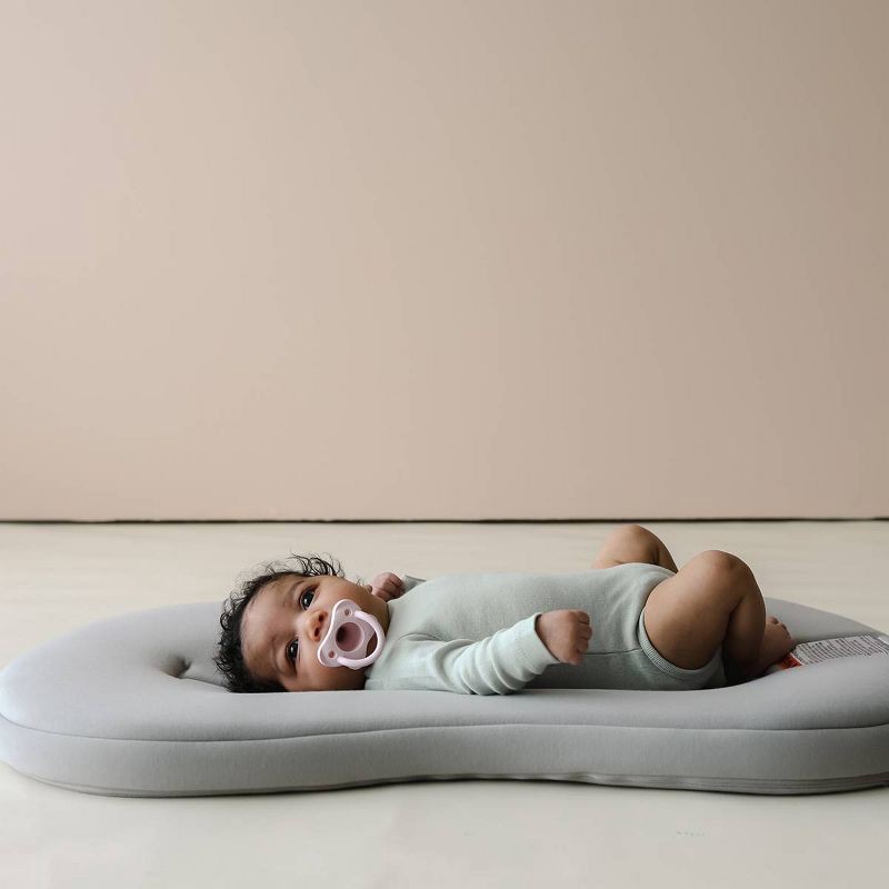 slide 2 of 7, Snuggle Me Organic Curve Infant Lounger - Stone, 1 ct