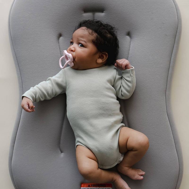 slide 3 of 7, Snuggle Me Organic Curve Infant Lounger - Stone, 1 ct