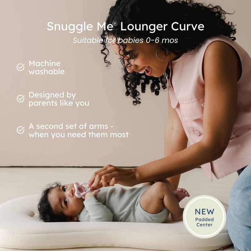 slide 15 of 16, Snuggle Me Organic Curve Infant Lounger - Stone, 1 ct