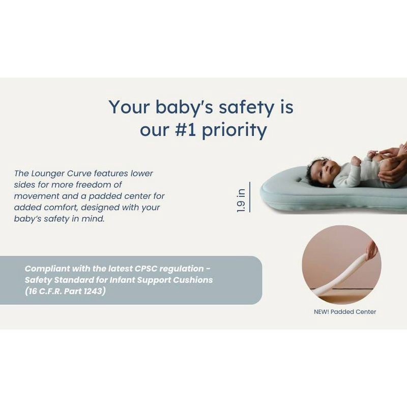 slide 4 of 11, Snuggle Me Organic Curve Infant Lounger - Stone, 1 ct