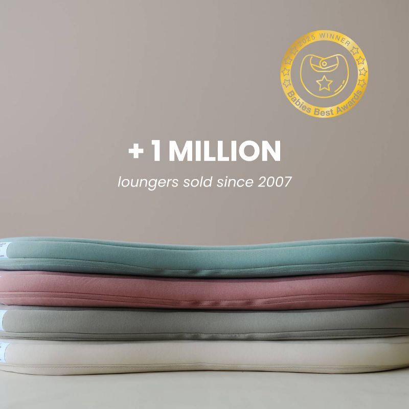 slide 5 of 12, Snuggle Me Organic Curve Infant Lounger - Stone, 1 ct