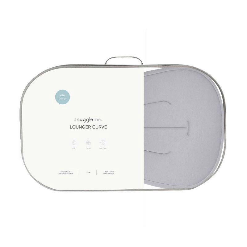 slide 7 of 7, Snuggle Me Organic Curve Infant Lounger - Stone, 1 ct