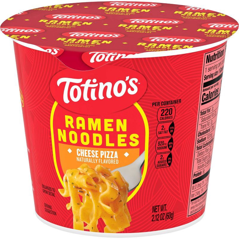 slide 4 of 8, Totino's Cheese Pizza Ramen Noodles Cup - 2.12oz, 2.12 oz
