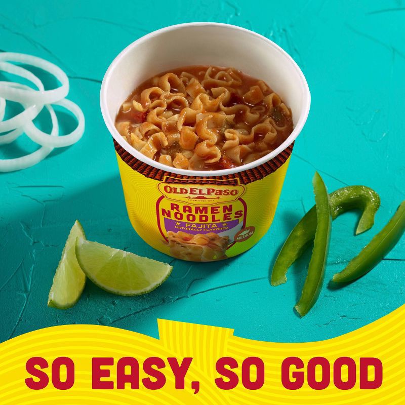 slide 6 of 8, Old El Paso Fajita Ramen Noodles Cup - 2.12oz, 2.12 oz