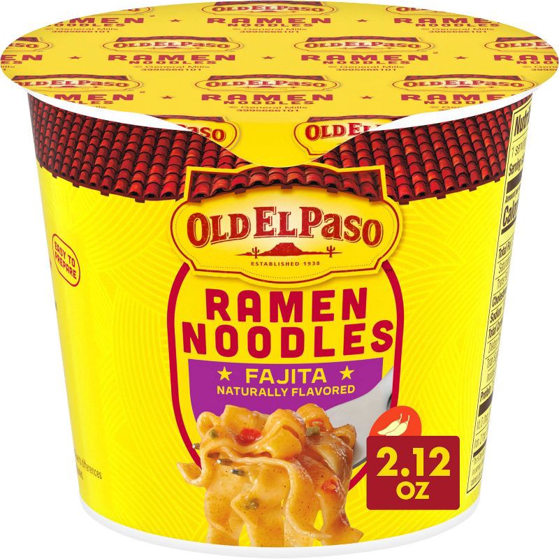 slide 1 of 8, Old El Paso Fajita Ramen Noodles Cup - 2.12oz, 2.12 oz