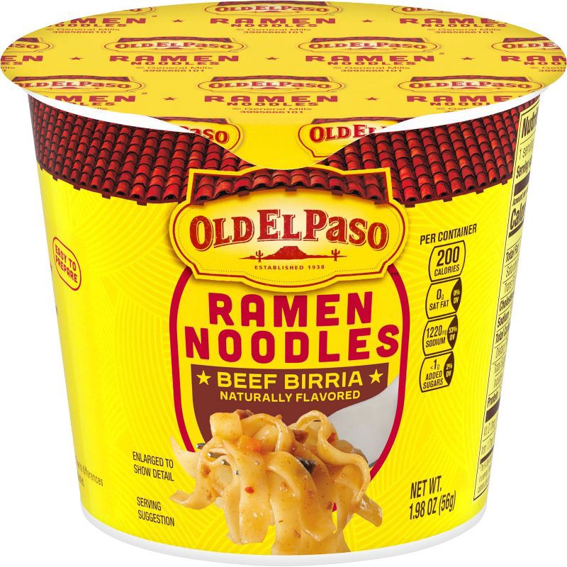 slide 3 of 8, Old El Paso Beef Birria Ramen Noodles Cup - 1.98oz, 1.98 oz