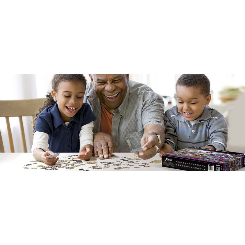 slide 2 of 3, NHL Colorado Avalanche Game Day At The Zoo Puzzle - 500pc, 500 ct