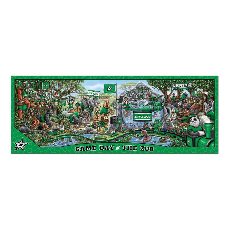 slide 3 of 3, NHL Dallas Stars Game Day At The Zoo Puzzle - 500pc, 500 ct