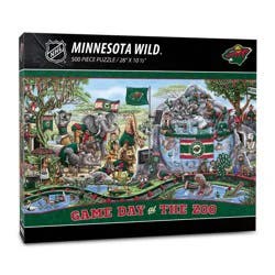 NHL Minnesota Wild Game Day At The Zoo Puzzle - 500pc