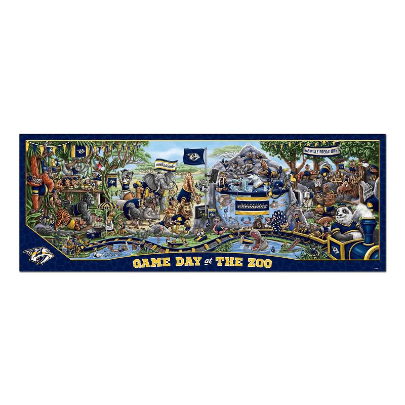 slide 3 of 3, NHL Nashville Predators Game Day At The Zoo Puzzle - 500pc, 500 ct