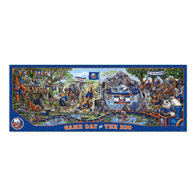 slide 3 of 3, NHL New York Islanders Game Day At The Zoo Puzzle - 500pc, 500 ct