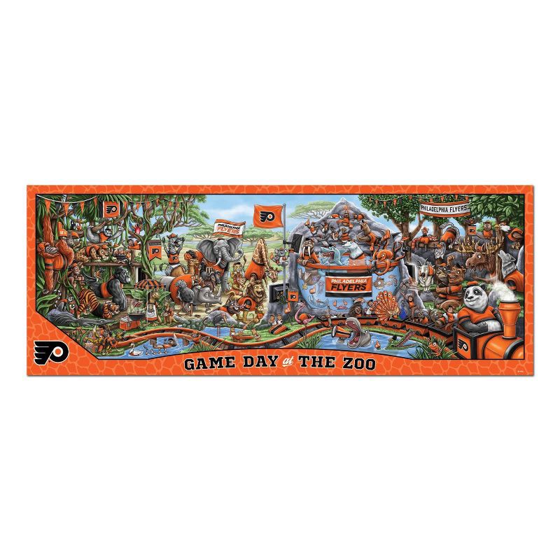 slide 3 of 3, NHL Philadelphia Flyers Game Day At The Zoo Puzzle - 500pc, 500 ct
