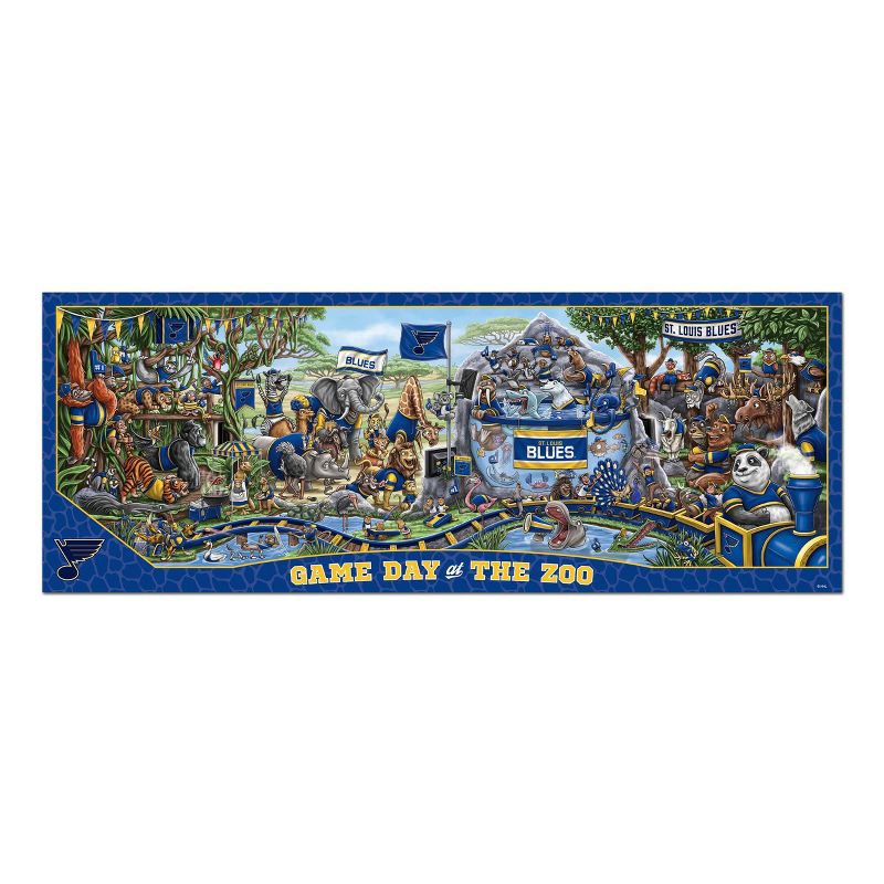 slide 3 of 3, NHL St. Louis Blues Game Day At The Zoo Puzzle - 500pc, 500 ct