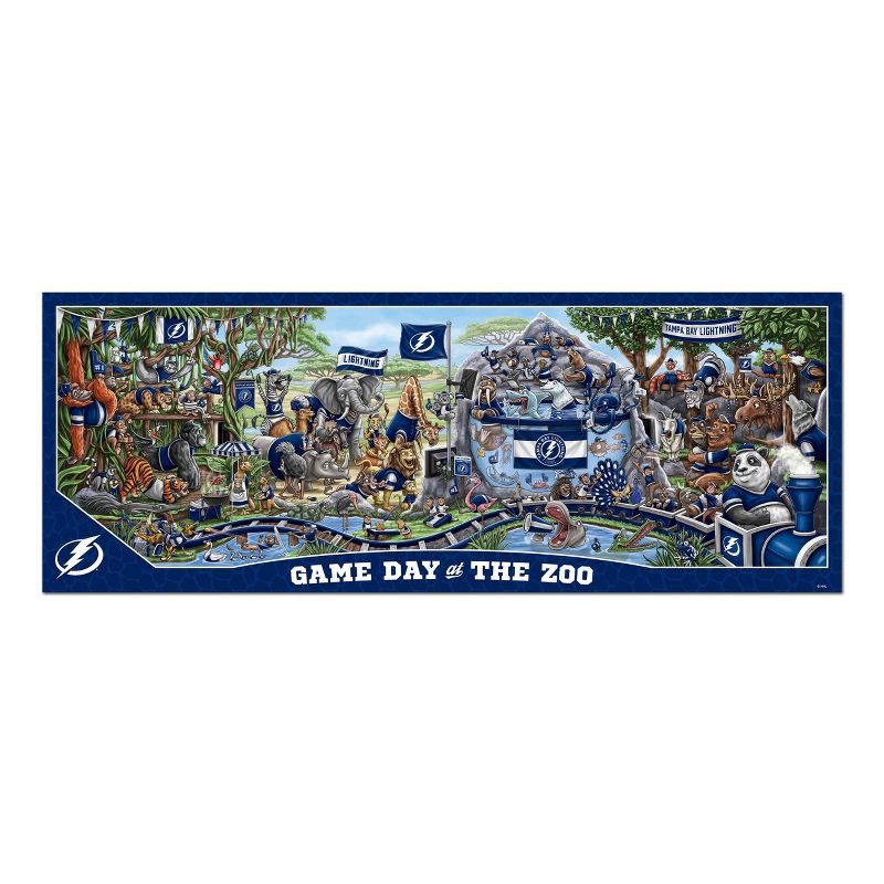 slide 3 of 3, NHL Tampa Bay Lightning Game Day At The Zoo Puzzle - 500pc, 500 ct