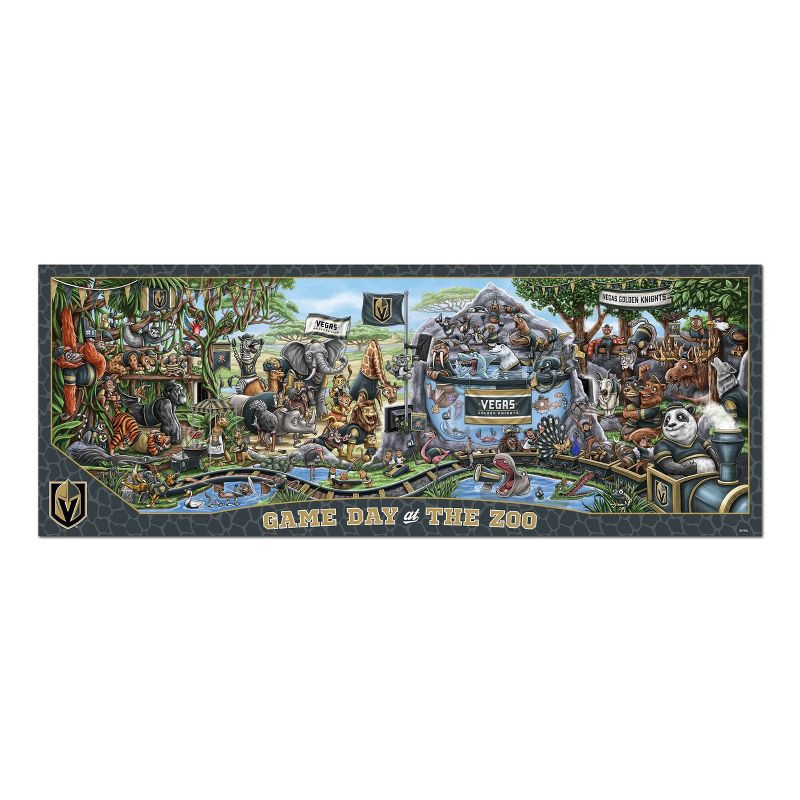slide 3 of 3, NHL Vegas Golden Knights Game Day At The Zoo Puzzle - 500pc, 500 ct