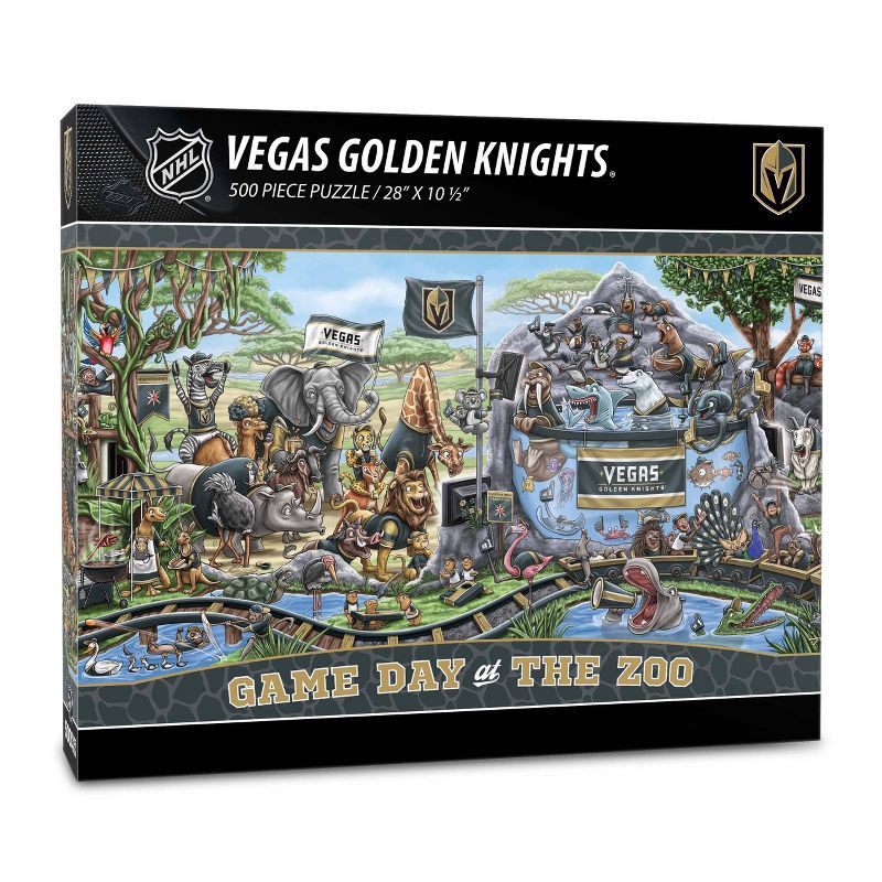 slide 1 of 3, NHL Vegas Golden Knights Game Day At The Zoo Puzzle - 500pc, 500 ct
