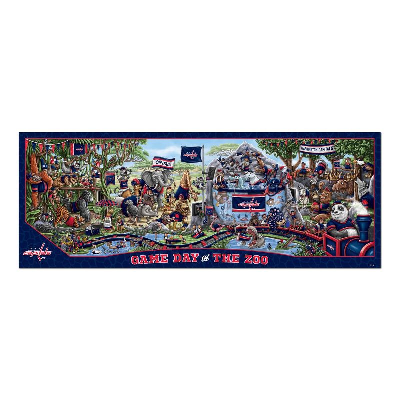 slide 3 of 3, NHL Washington Capitals Game Day At The Zoo Puzzle - 500pc, 500 ct