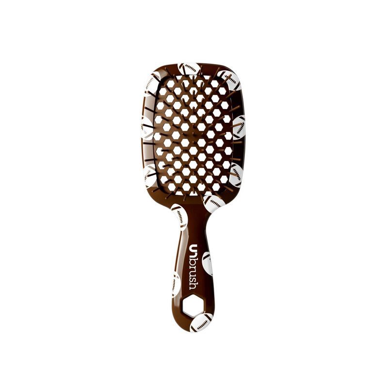 slide 2 of 3, UNbrush Mini Football Hair Brush, 1 ct