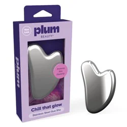 Plum Beauty Stainless Steel Gua Sha: Beauty Tool Set, One Piece, Not Travel Size