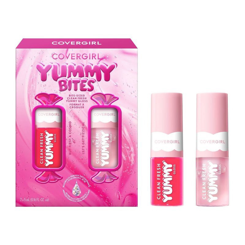 slide 1 of 9, COVERGIRL Clean Fresh Yummy Gloss Bite-Sized Mini Kit, 1 ct