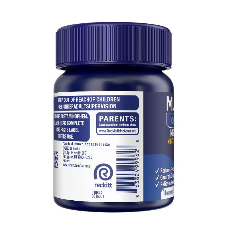 slide 2 of 10, Mucinex Kids' Mighty Chews CCF - Night Chewables - Acetaminophen, Dextromethorphan - 16ct, 16 ct