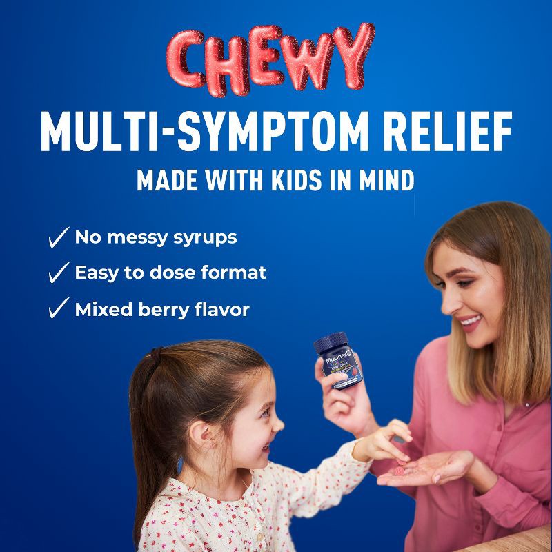 slide 4 of 10, Mucinex Kids' Mighty Chews CCF - Night Chewables - Acetaminophen, Dextromethorphan - 16ct, 16 ct