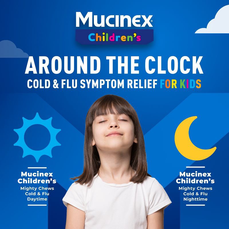 slide 8 of 10, Mucinex Kids' Mighty Chews CCF - Night Chewables - Acetaminophen, Dextromethorphan - 16ct, 16 ct