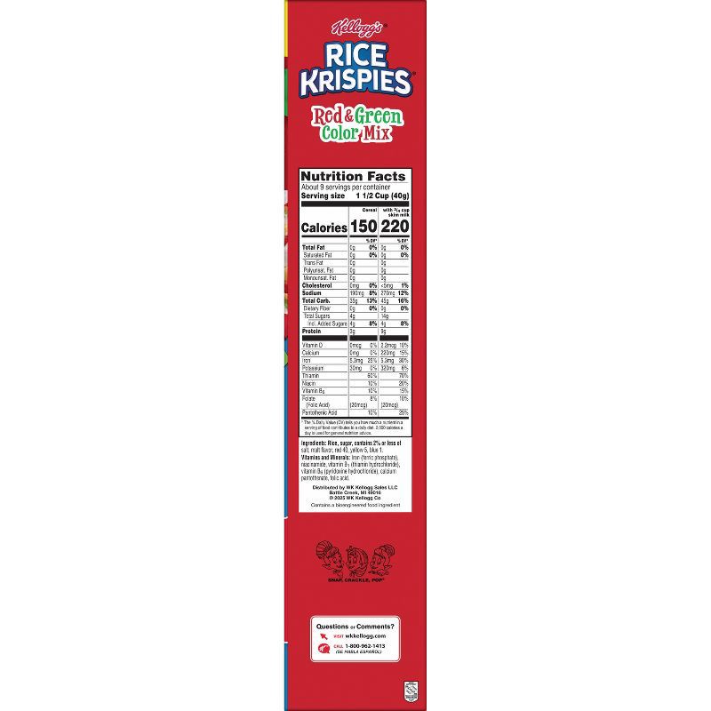 slide 2 of 9, Kellogg's Rice Krispies Holiday Colors Breakfast Cereal - 12.3oz, 12.3 oz